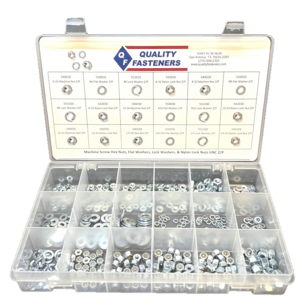 Hex Nuts, Flat Washers, & Lock Washers